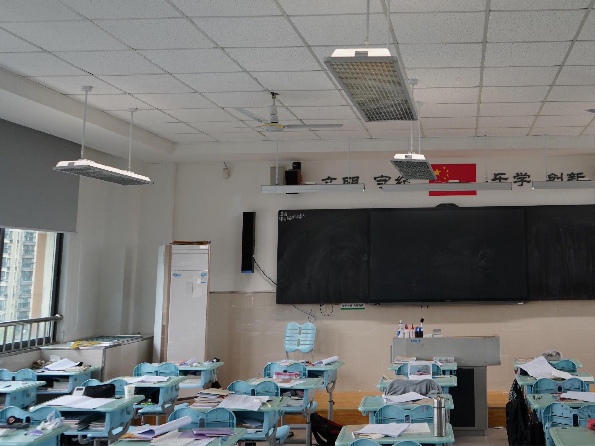 教室均衡擴聲音響安裝示例