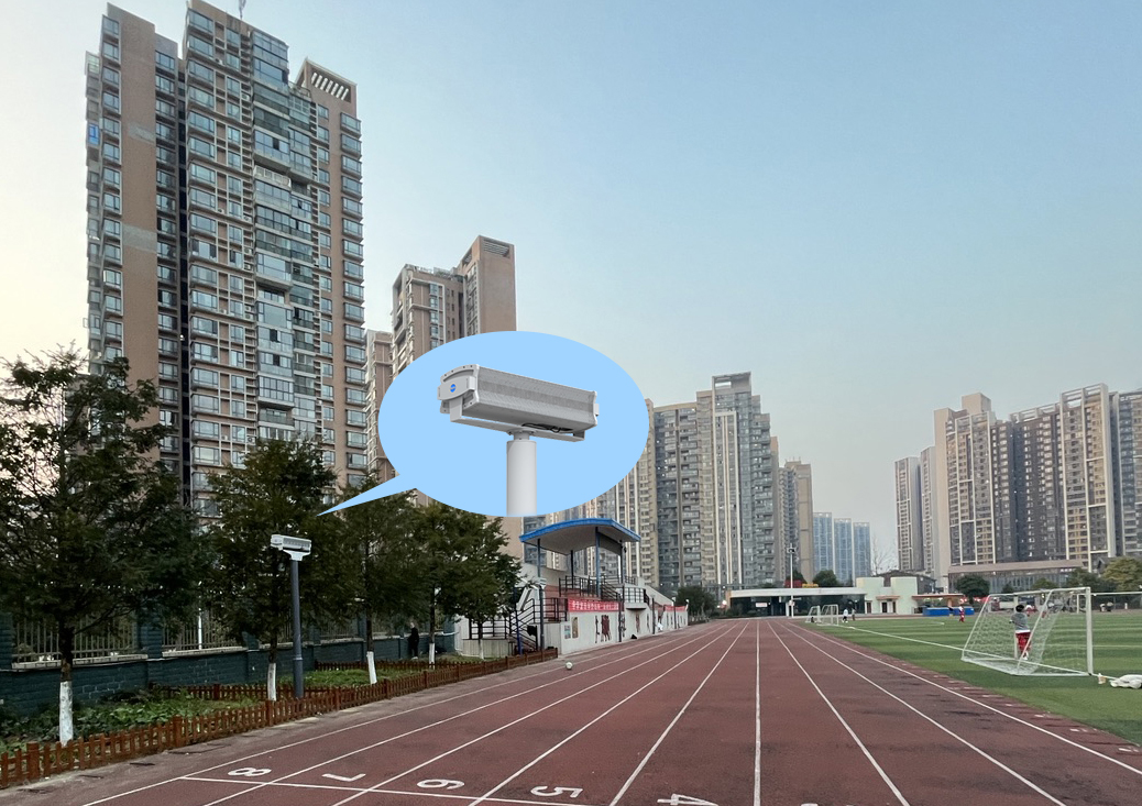 貴陽市新世界學(xué)校安裝操場(chǎng)定向聲系統(tǒng)