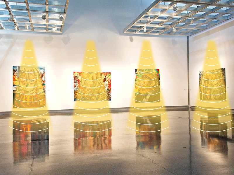 展廳安裝使用定向音箱