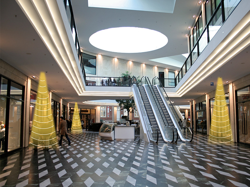 商場應(yīng)用定向音箱系統(tǒng)