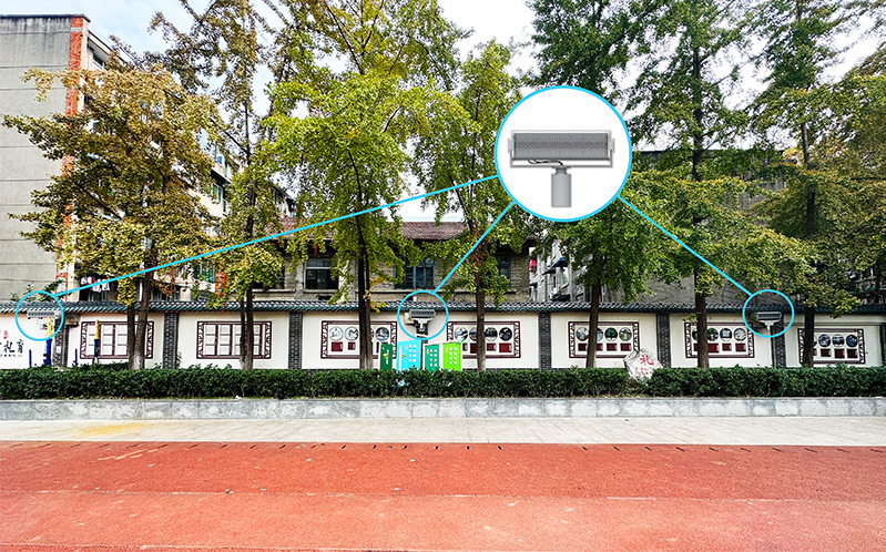 浣花小學規劃部署了安靜操場系統