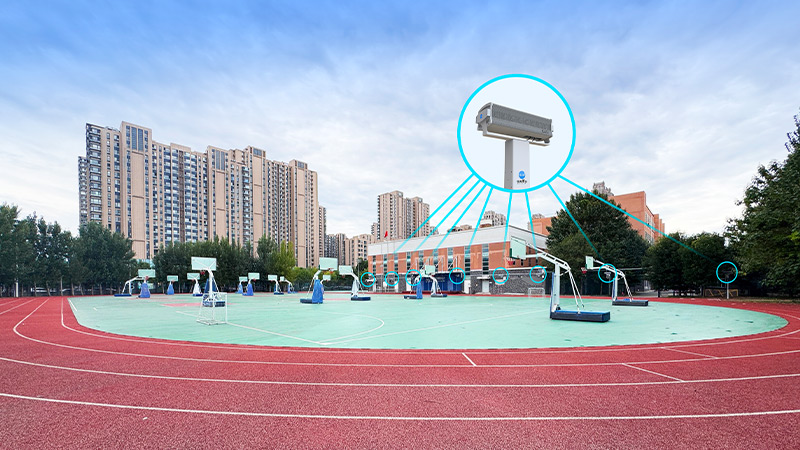 清聽聲學操場定向廣播系統(tǒng)落地北京朝陽外國語學校