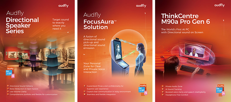 在ISE2026上，清聽聲學將展示多款定向聲技術產品